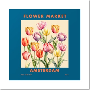 Flower Market Amsterdam Posters and Art